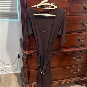 Forever Young Chocolate Long Sleeve Dress